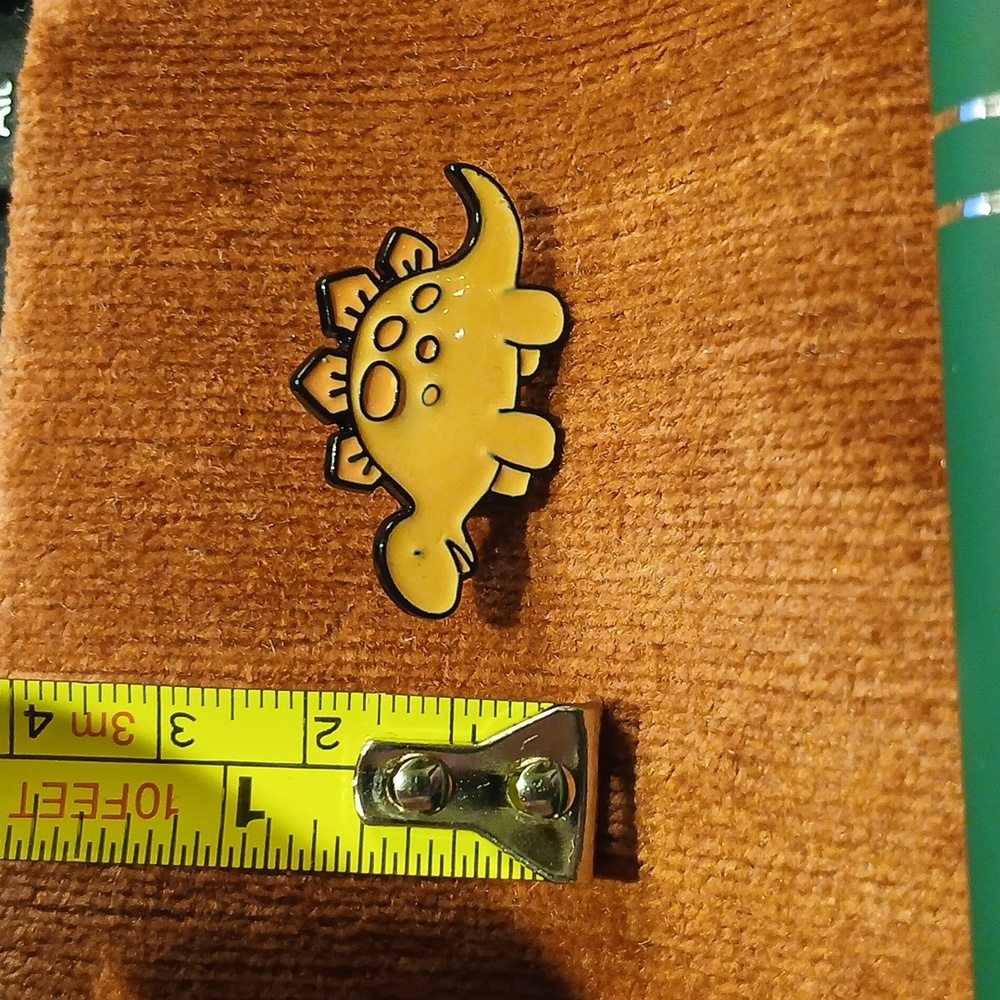 NEW Happy Dinosaur Enamel Pin - Picture 4 of 4